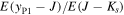 $E\left({y}_{{\rm{P}}1}-J\right)/E\left(J-{K}_{s}\right)$
