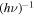 ${\left(h\nu \right)}^{-1}$