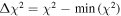 ${\rm{\Delta }}{\chi }^{2}={\chi }^{2}-\min \left({\chi }^{2}\right)$