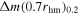 ${\rm{\Delta }}m{\left(0.7{r}_{\mathrm{hm}}\right)}_{0.2}$