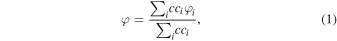 Equation (1)