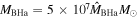 ${M}_{\mathrm{BHa}}=5\times {10}^{7}{\hat{M}}_{\mathrm{BHa}}{M}_{\odot }$