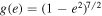 $g{(e)=(1-{e}^{2})}^{7/2}$