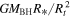 ${{GM}}_{\mathrm{BH}}{R}_{* }/{R}_{t}^{2}$