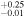 ${}_{-0.01}^{+0.25}$