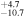 ${}_{-10.7}^{+4.7}$