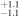 ${}_{-1.1}^{+1.1}$