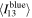 $\langle {I}_{13}^{\mathrm{blue}}\rangle $