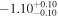 $-{1.10}_{-0.10}^{+0.10}$