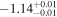 $-{1.14}_{-0.01}^{+0.01}$