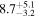 ${8.7}_{-3.2}^{+5.1}$