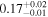 ${0.17}_{-0.01}^{+0.02}$