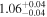${1.06}_{-0.04}^{+0.04}$