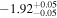 $-{1.92}_{-0.05}^{+0.05}$