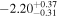 $-{2.20}_{-0.31}^{+0.37}$
