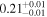 ${0.21}_{-0.01}^{+0.01}$