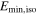${E}_{\min ,\mathrm{iso}}$