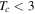 ${T}_{c}\lt 3$