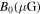 ${B}_{0}(\mu {\rm{G}})$