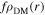 $f{\rho }_{\mathrm{DM}}(r)$