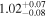 ${1.02}_{-0.08}^{+0.07}$