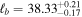 ${{\ell }}_{b}={38.33}_{-0.17}^{+0.21}$