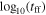 ${\mathrm{log}}_{10}({t}_{\mathrm{ff}})$