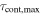 ${\tau }_{\mathrm{cont},\max }$