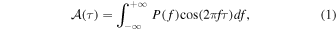 Equation (1)