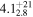 ${4.1}_{2.8}^{+21}$