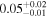 ${0.05}_{-0.01}^{+0.02}$