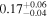 ${0.17}_{-0.04}^{+0.06}$