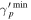 ${\gamma }_{p}^{{\prime} \min }$