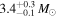 ${3.4}_{-0.1}^{+0.3}\,{M}_{\odot }$