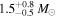 ${1.5}_{-0.5}^{+0.8}\,{M}_{\odot }$