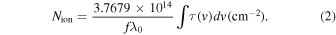 Equation (2)