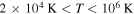 $2\times {10}^{4}\,{\rm{K}}\lt T\lt {10}^{6}\,{\rm{K}}$