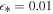 ${\epsilon }_{* }=0.01$