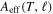 ${A}_{\mathrm{eff}}(T,{\ell })$