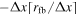 $-{\rm{\Delta }}x\lceil {r}_{\mathrm{fb}}/{\rm{\Delta }}x\rceil $