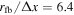 ${r}_{\mathrm{fb}}/{\rm{\Delta }}x=6.4$