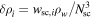 $\delta {\rho }_{i}={w}_{\mathrm{sc},i}{\rho }_{w}/{N}_{\mathrm{sc}}^{3}$