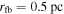 ${r}_{\mathrm{fb}}=0.5\,\mathrm{pc}$