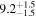 ${9.2}_{-1.5}^{+1.5}$