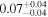${0.07}_{-0.04}^{+0.04}$