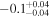 $-{0.1}_{-0.04}^{+0.04}$