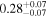 ${0.28}_{-0.07}^{+0.07}$