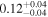 ${0.12}_{-0.04}^{+0.04}$