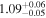 ${1.09}_{-0.05}^{+0.06}$