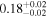 ${0.18}_{-0.02}^{+0.02}$